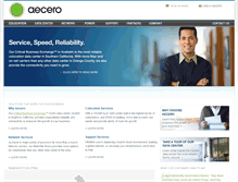 Tablet Screenshot of aecero.com